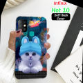 Infinix Hot 10 Back Cover Girls and Boys - Cat Style Mobile Back Cover Pouch - Airbag Case Anti Shockproof Phone Case. 