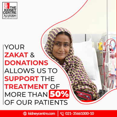 Donate Your Zakat for The Kidney Centre Patients - Rs. 1,000