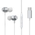 Joyroom Type C Handfree / Joyroom-Ec06 Type-C Series In-Ear Metal Wired Earbuds Silver. 