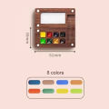 Pocket Watercolor Set Compact Watercolor Paint Palette Travel Kit Portable Art Studio 8/15-color Wooden Palette for Artists on the Go Perfect for Compact Watercolor Palette. 