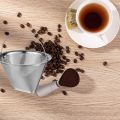 Cone Coffee Coffee Filter Reusable Stainless Steel Material with Handle. 