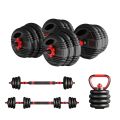 318 adjustable dumbbells-1 x Dumbbell Extension Bar-Black & red. 