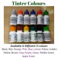 Pack of 6 Tinter colours, best For Choona (lime), Chalk, Emulsion( distember) Tiles etc. 