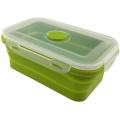 Silicone Lunch Box Leak Proof Collapsible Food Storage Meal Prep Container, BPA Free, Microwave Oven Dishwasher Freezer Safe, 750ML(1 Pack). 