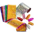 HOLOGRAPHIC Transfer Foils Starry NAIL LASER FOIL 6 Colours NAILS Stickers Paper. 