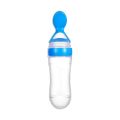 Pack of 3 Baby Silicone Squeeze Spoon Feeder (90ML Bottle), U Shape Silicone Toothbrush, Baby Fruit Pacifier, Crawling Kids | SJR Collections. 