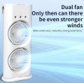 Rechargeable Automatic Rotating Dual Double Spray Mist Fan with Lightening Effects.. 