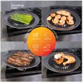 Stove Top Barbecue Grill - Nonstick BBQ  Smokeless Kitchen Home Indoor/ Outdoor BBQ, Stainless Steel with Double Coated Non Stick Surface Grill Pan for Roasting, Utensils Portable Korean Gas Grill Pan Household Plate BBQ Cooking Tool Sets. 
