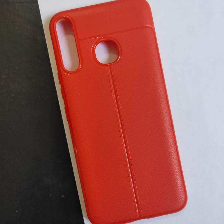 Tecno Spark 4 / Infinix Hot 8 - Stylish - Litchi Textured - Autofocus Silicon Cover - Case