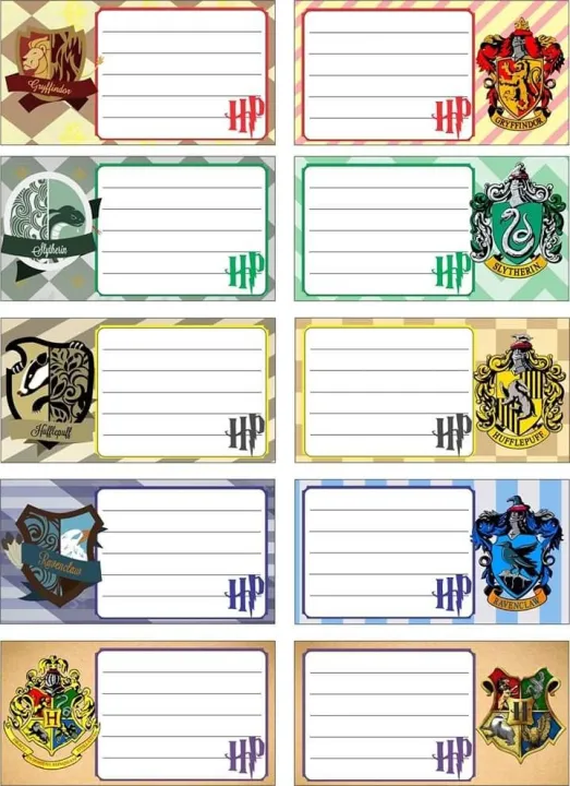 HARRY POTTER PACK OF 10 NAME LABELS STICKERS Daraz.pk