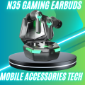 N35 Earbuds TWS Wireless Bluetooth Earphones|N35 Gaming Earbuds Headset Air buds 9D Bluetooth 5.2 Stereo Bass Headphones Airpods Handsfree With Mic For PUBG Gaming For All Phones. 