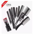 10 Pcs Professional Hair Styling Comb Set For Hairdressing Comb Kit. 