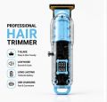 Hair Trimmer for Men Rechargeable Beard Trimmer Professional Cordless Hair Clipper and Shaver with Transparent T Blade and LED Display USB Charging Barber Grooming Kit for Mustache and Hair Cutting Machine. 