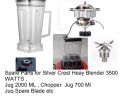 Replacement part for Heavy blender Spare parts, 2000Ml Jug ,Grinder Jug 700ML ,Baldes,  and machine Motor. 