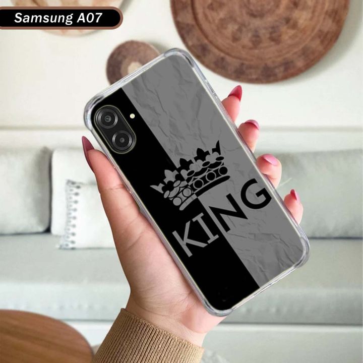 Samsung Galaxy A07 Back Cover - King Grey Style Mobile Back Cover Pouch ...