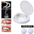 Pack Of 2 Pairs Snap-On Smile Custom Fit Perfect Smile Veneers In 3 Easy Steps. 