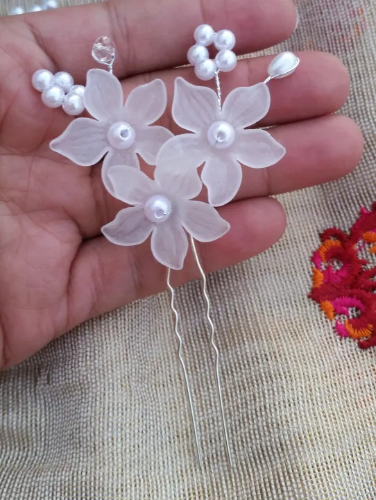 U-Shape%20Pearls%20Flower%20Hair%20Pins%20Wedding%20Bridal%20Hair%20Pins%202%20PCS%20-%20Image%205