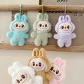 Cute Labubu Plush Toy Cartoon The Monsters Pendant Soft Stuffed Doll Plushies Keychain Car Key Ring Backpack Bag Decor. 