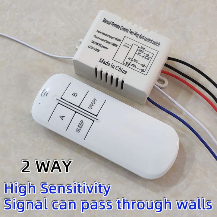 Stylish Wireless On/Off 220V Lamp Remote Control Switch