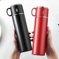Stainless Steel Insulated Keep Cool Thermos Cup Bottle Vacuum Flasks Double Wall Travel with Handle Lid - Multi. 