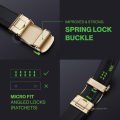 Micro Adjustable Automatic Buckle Belt for Men with Soft Lychee Pattern Faux Leather - Luxurious Buckle. 