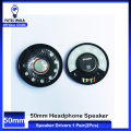 50mm Headphone Speaker Drivers 1 Pair(2Pcs) Driver Hifi Bluetooth White Magnetic Headphone Speaker High-end Earphone Diy Loudspeaker Repair. 