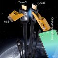 100W Super Fast Charging 3-in-1 & 4-in-1 Multi USB Cable 1.2M | Universal Fast Charging Cable | ST Mobitech PK. 
