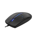 A4tech N-530S Illuminate Wired Mouse - 1200 DPI - Blue Backlit - 125Hz Report Rate - Silent Clicks - For PC, Laptop. 