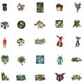 50pcs Cartoon Ben 10 Little Fresh Stickers DIY Luggage Laptop Bicycle Skateboard Waterproof PVC Graffiti Children's Toy Stickers. 