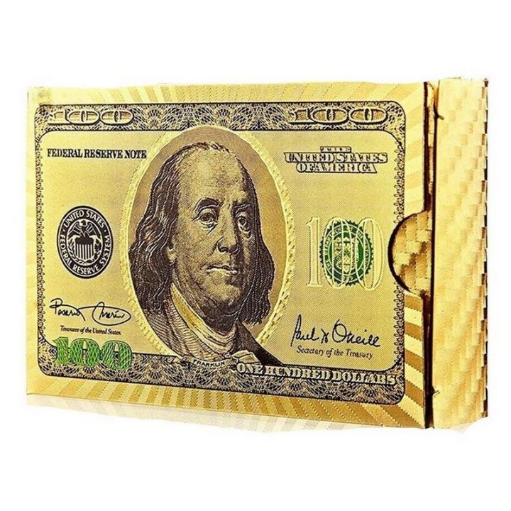 Planet T: Golden US $ PLAYING CARDS (PLASTIC)