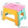 Foldable Step Stools for Kids Lightweight Plastic Foot Stool Non Slip Folding Stools for Kitchen, Bathroom, Bedroom, Camping, Garden (Random Color). 