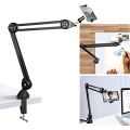 Overhead Tripod  Articulating Arm Phone Holder mount, Lazy tripod Video Webcam Arm Stand for Baking Crafting Demo Videos/Live Streaming makeup sketching vlog or blog tripod stand. 