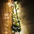 Artificial Leaves bail Fairy Lights wall Hanging for Decoration - LED Artificial Leaf Bail Lights For Room Decoration Party Decoration String Light. 