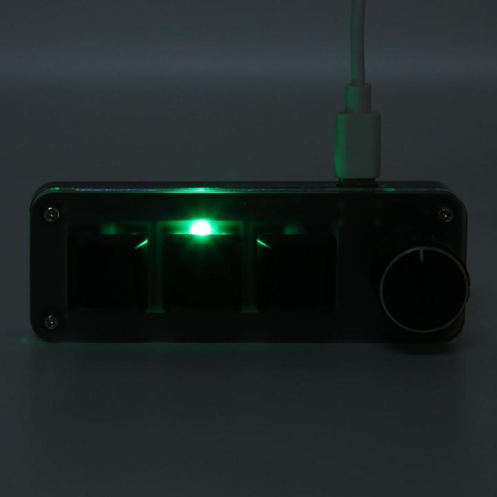 3 Key Small Keypad, USB Mechanical Keyboard Multifunctional Shortcut for DIY Programming