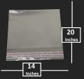 Best 50 Qty Transparent Plastic Poly Bag In 5 Sizes- PP Bags -BOPP- Cellophane-Bags With Adhesive Sealing- Reusable- Perfect For Packing N Securing Of Clothes Jewellery Food And Many Different Items- Gift Packing- Many Other Sizes Also Available- SubRung. 