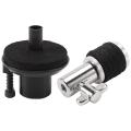Hi Hat Clutch with Hi-Hat Base, HiiHat Clutch D Hi-Hat Stand Post. 