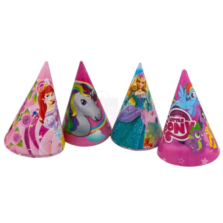 Different Characters Birthday Caps - Medium Size Birthday Caps ...
