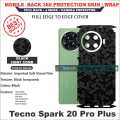 Tecno Spark 20 pro plus full Back 360 Protection skin wrap with sides and camera protection premium quality full cover. 