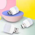 Portable Mini USB LED Night Light Bulb - White & Warm Light for Night Studying, Camping - Compatible with Laptop, Power Bank, and All USB Ports. 