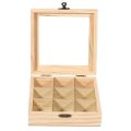 Wooden Tea Bag-2*Tea Box-wood color. 