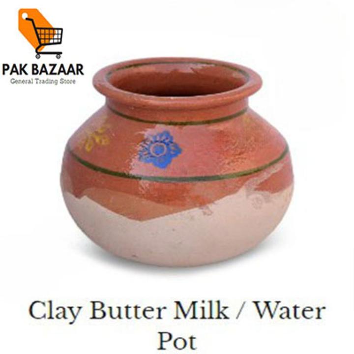 Clay Milk Pot | Lassi pot | Water Pot Glazed |  Clay Crockery Pots | Earthen Crockery Pots | Terracotta Crockery Pots