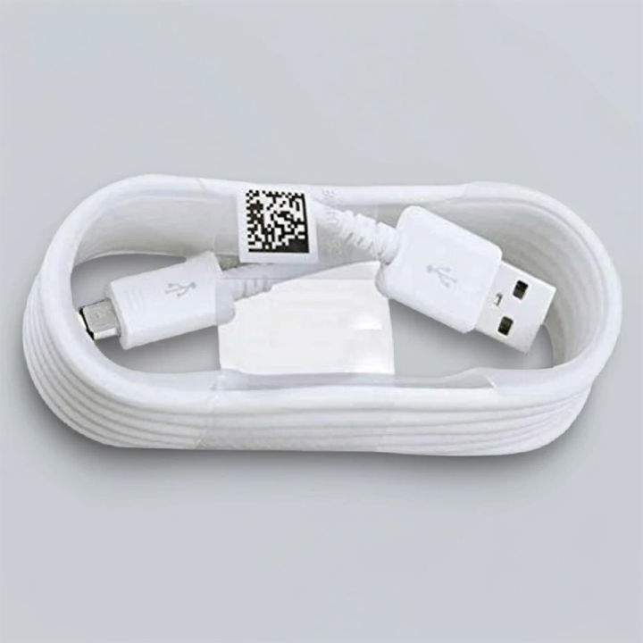 Original Android Micro USB Cable Fast Charging QC 3.0 Data Cable 2.4A Compatible with Samsung Xiaomi Huawei Oppo, White