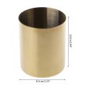 【FUN LIVE】 Golden Pen Pencil Pot Holder Container Organizer Home Desk Stationery Decor DXAB. 