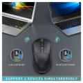 Jelly Comb MS039 Bluetooth + 2.4G USB Wireless Optical Mouse Dual Mode Compatible with Window, ,Mac, IOS,. 