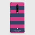 Xiaomi Mi 9T Cover Blue and dark pin lines Hard Cover- Design 15 Case. 