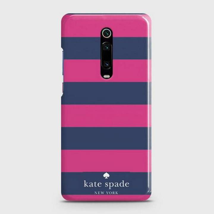 Xiaomi Mi 9T Cover Blue and dark pin lines Hard Cover- Design 15 Case