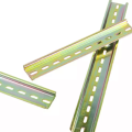 1 Pcs 35mm-500mm Iron Aluminium Slotted Din Rail For Circuit Breaker Mounting C45 Guide Rail Terminal Connector Installation Track 0.9mm. 