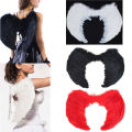 NYT Adult Lady Goth Angel Feather Wing Fallen Fancy Dress Costume Club Party Xmas Us White. 