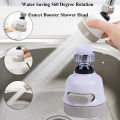 (White) - Movable Kitchen Tap Head, 360° Rotatable Water Spray ABS Sink Faucet Spray Head Tap,Splash Filter Water Saving Pressurisation Nozzle Bubbler Connector, 3 Modes Adjustment (White). 