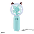 Handheld Mini Fan USB Rechargeable Cooling Fans Cute Portable Night Light Summer Small Pocket Fan Cartoon Mute Fans for Dormitory Home Student Outdoor Travel. 